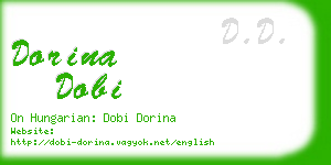 dorina dobi business card